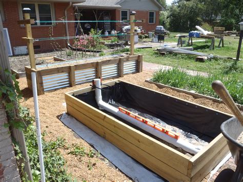 wicking boxes for growing vegetable